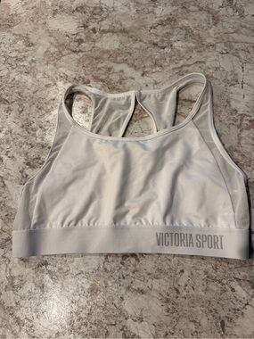 Victoria's Secret Sports bra NWOT large White